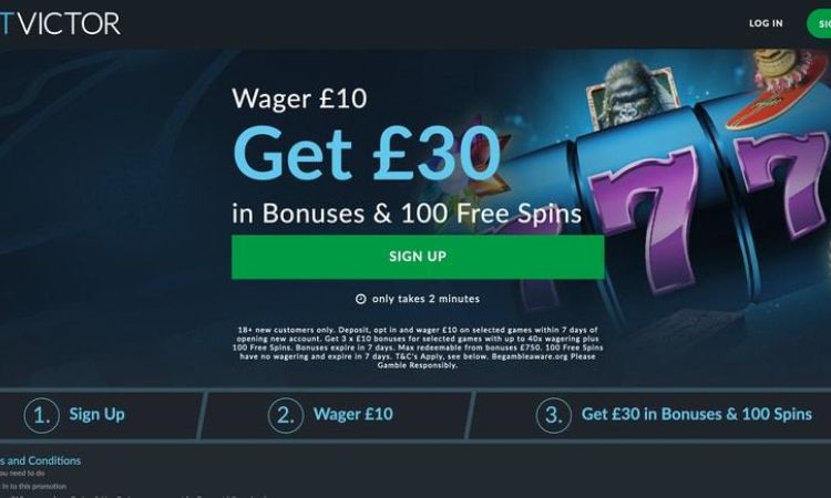 Get £30 + 100 Spins from Betvictor