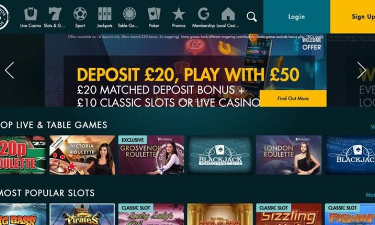 Grosvenor Casino £50 Bonus